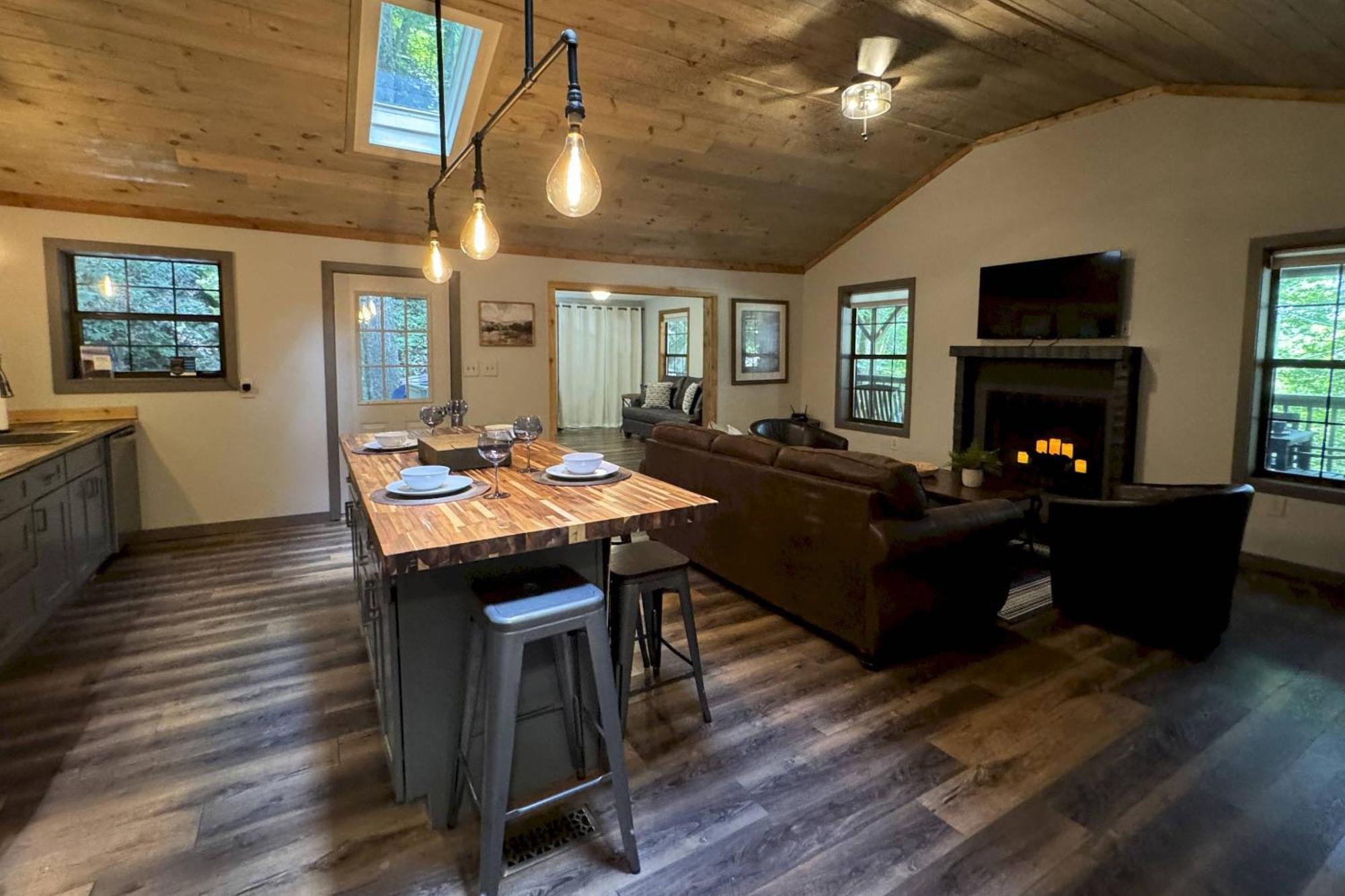 Waterfall Cabin McCookville Exterior foto