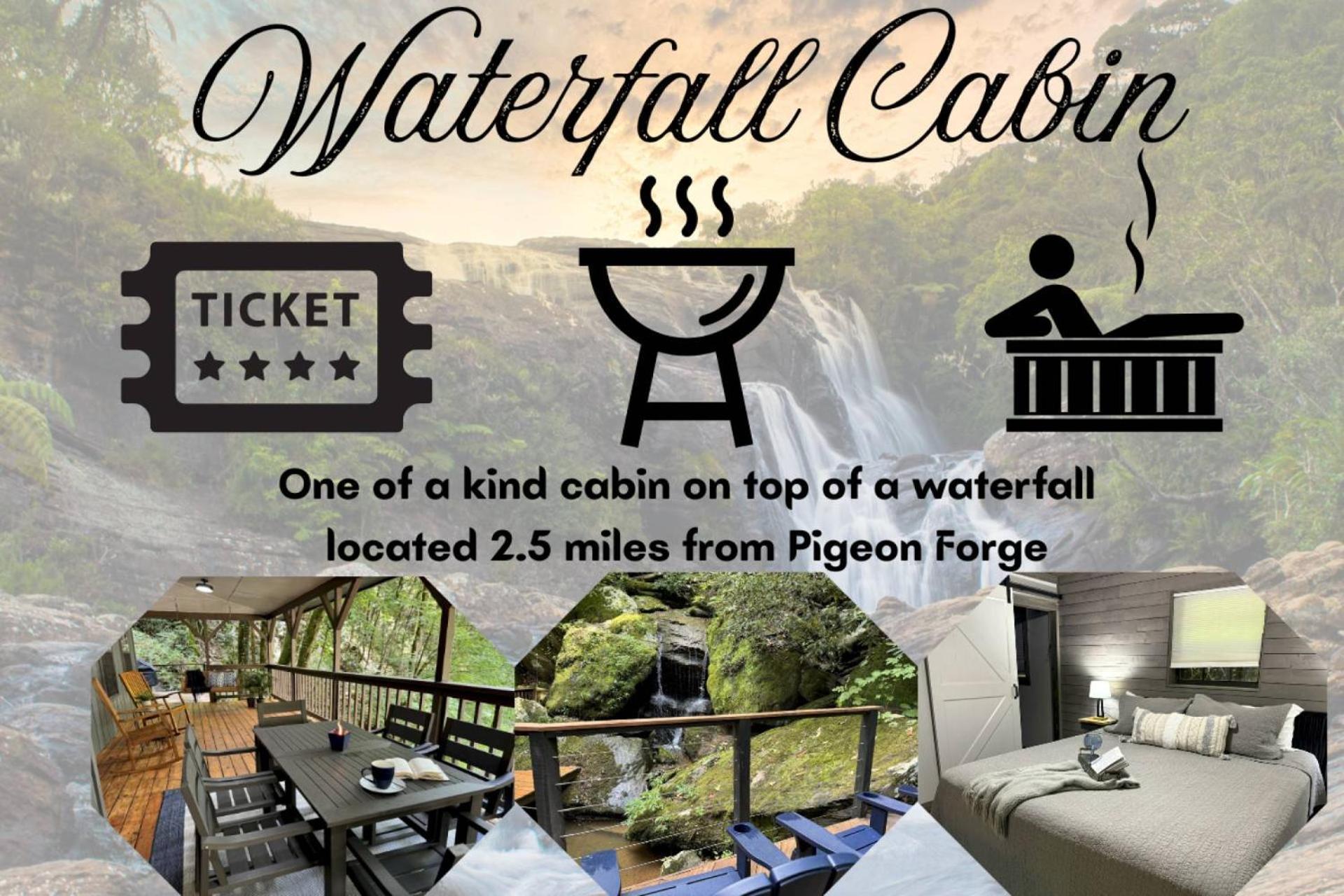 Waterfall Cabin McCookville Exterior foto